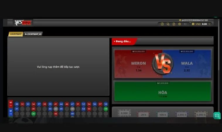 Chuyên Gia Đá Gà WS168 Xoso66 Hướng Dẫn Cách Chơi Từ A-Z 2 Các cửa cược trong Đá Gà WS168 Xoso66