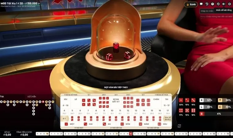 Giao diện cá cược Tài Xỉu Xoso66