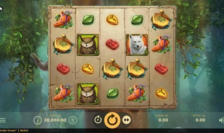 Giao diện chơi Nổ Hũ Rừng Xanh tại Xoso66